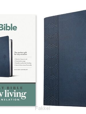 Blue Cross, Leatherlook, NLT Premium Gift Bible, Filament