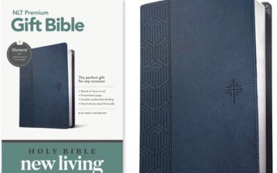 Blue Cross, Leatherlook, NLT Premium Gift Bible, Filament
