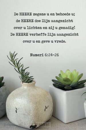 Kaart de Heere zegene u