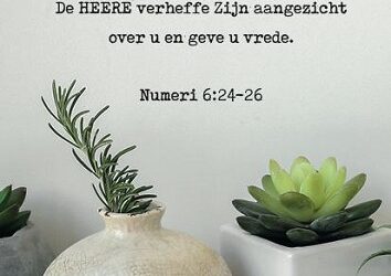 Kaart de Heere zegene u