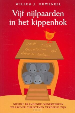 Vijf nijlpaarden in het kippenhok