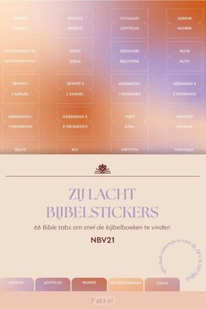 Zij Lacht bijbelstickers NBV21