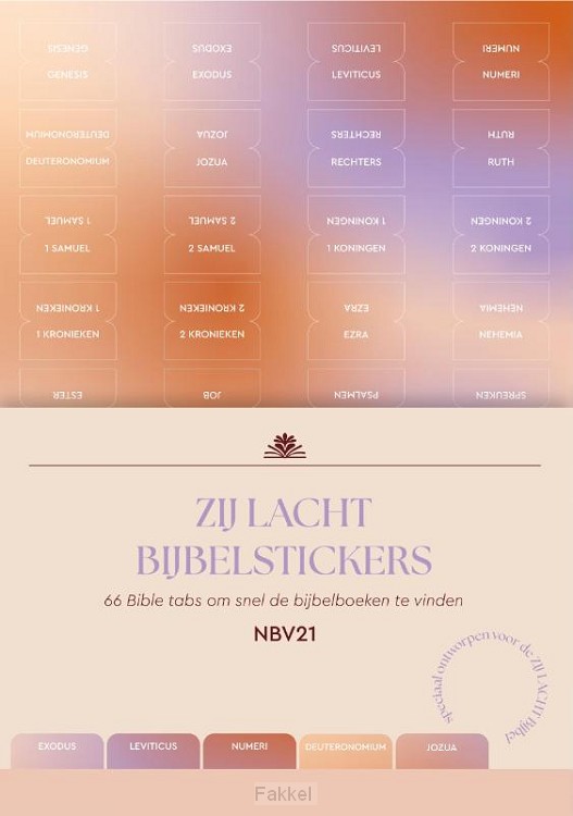 Zij Lacht bijbelstickers NBV21