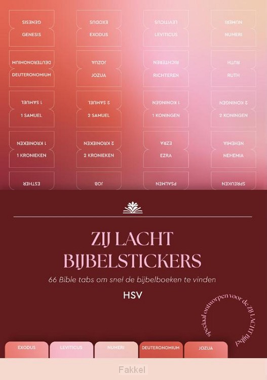 Zij Lacht bijbelstickers HSV