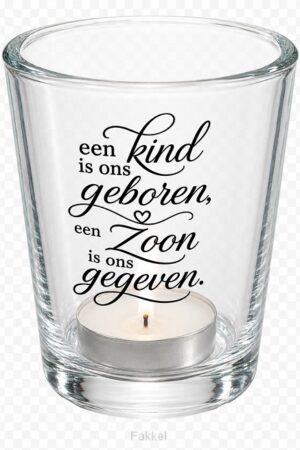 Theelicht met geurkaars Een kind is ons
