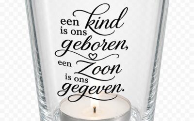 Theelicht met geurkaars Een kind is ons