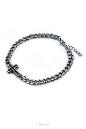 Edelstaal armband Kruis