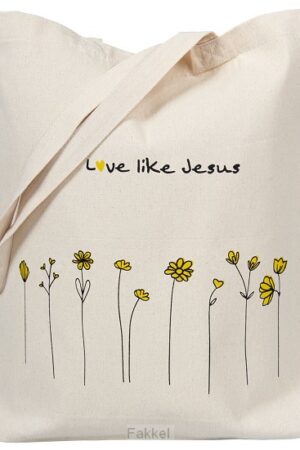 Katoenen tas love like Jesus