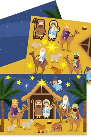 Stickersheet/Background set Nativity