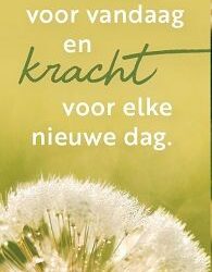 Geloof in God geeft moed en kracht