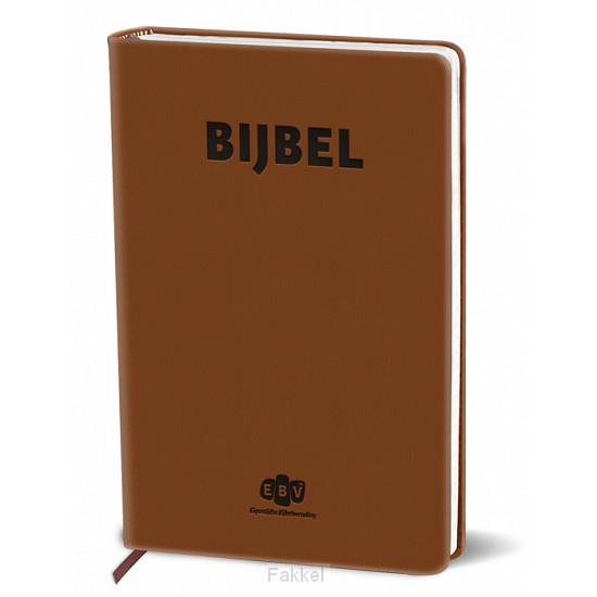 EBV bijbel groot letter bruin