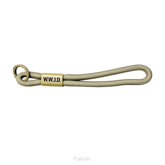 Sleutelhanger WWJD Beige